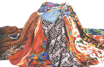 CREPE SILK SCARVES, Wholesale CREPE SILK SCARVES from India