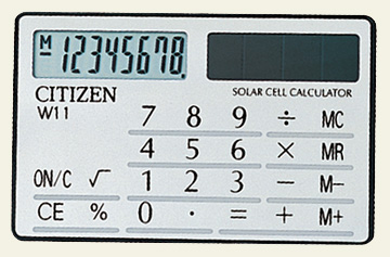 Citizen Feather Touch Button Calculator