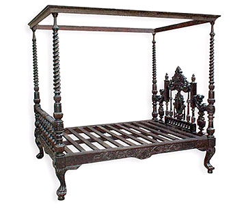Wooden Poster Bed, Wholesale Wooden Poster Bed from India