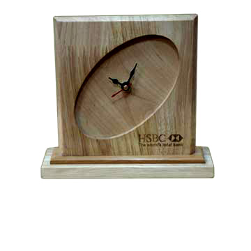 Oval Flat Clock