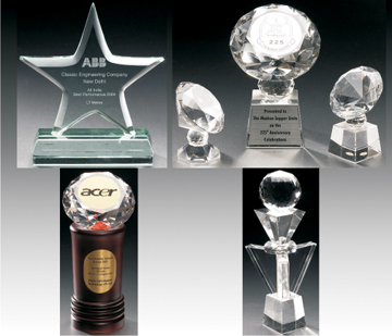 Glass Trophies, Wholesale Glass Trophies from India