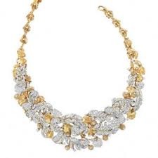 Diamond Studded Gold Necklace, Wholesale Diamond Studded Gold Necklace from India