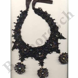 Embroidered Necklaces, Wholesale Embroidered Necklaces from India