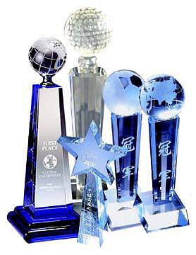 Crystal Trophies, Wholesale Crystal Trophies from India