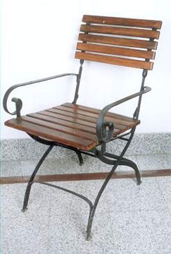 Wooden Iron Chair, Wholesale Wooden Iron Chair from India