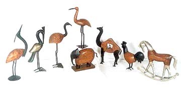 ANIMAL COLLECTION - WOODEN ANDWROUGHT IRON