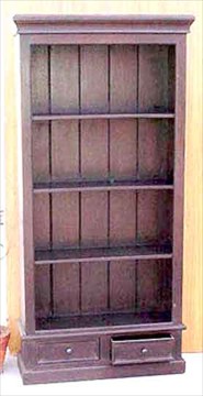 Metal embellished wooden bookshelf, Wholesale Metal embellished wooden bookshelf from India