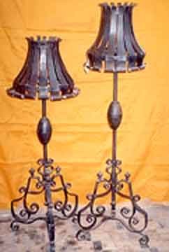 Lamp Stand - Wrought Iron, Wholesale Lamp Stand - Wrought Iron from India