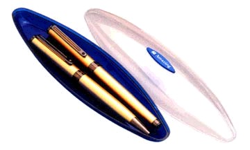 Gold Satin Finish Pen Set, Wholesale Gold Satin Finish Pen Set from India